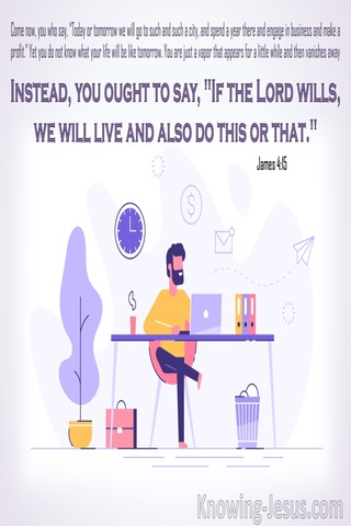 James 4:15 If The Lord Wills (purple)